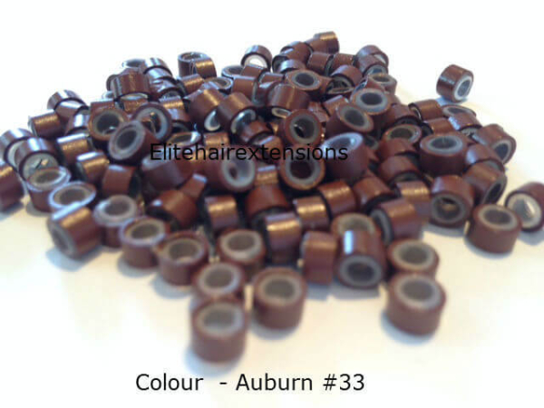 Auburn Silicone Lined Micro Rings
