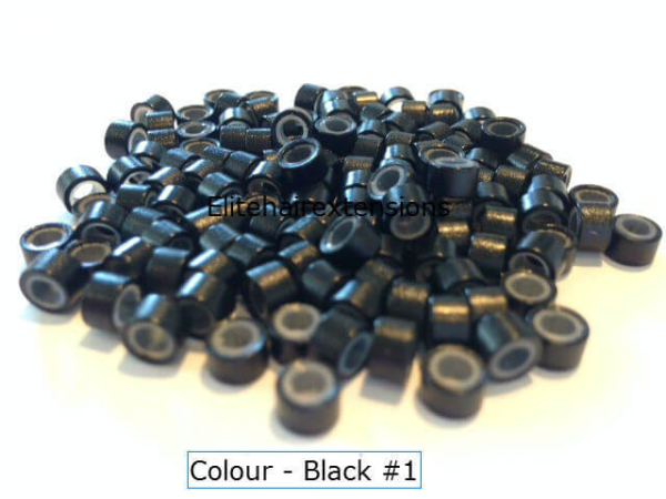 Black Silicone Lined Micro Rings