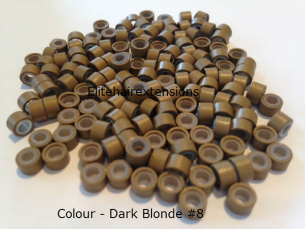 Dark Blonde Silicone Lined Micro Rings