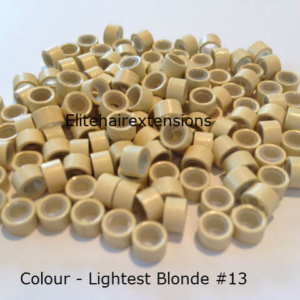 Lightest Blonde Silicone Lined Micro Rings