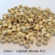 Lightest Blonde Silicone Lined Micro Rings