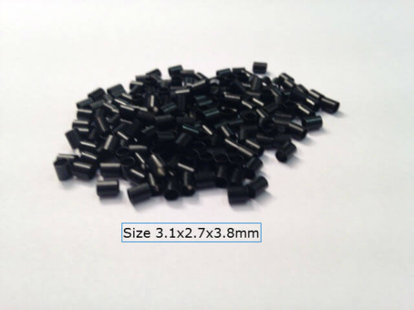 Small Black 2.7mm Copper Tubes