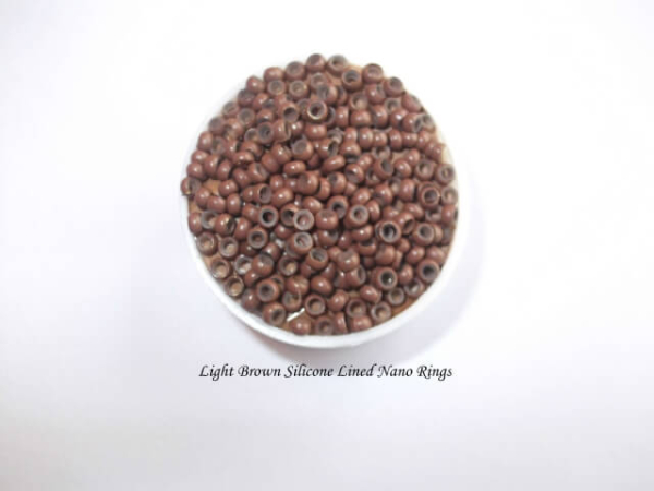 light brown Silicone Lined Nano Rings