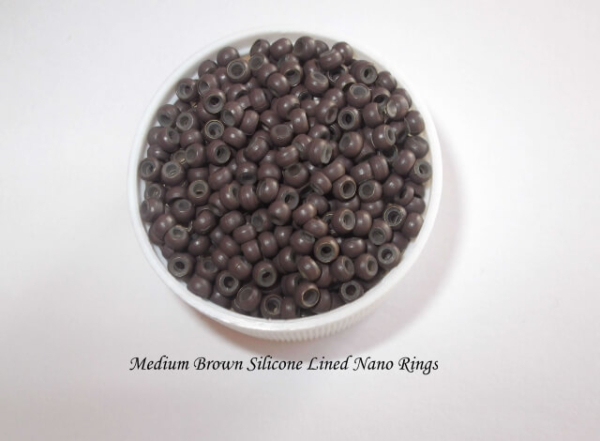 medium brown Silicone Lined Nano Rings